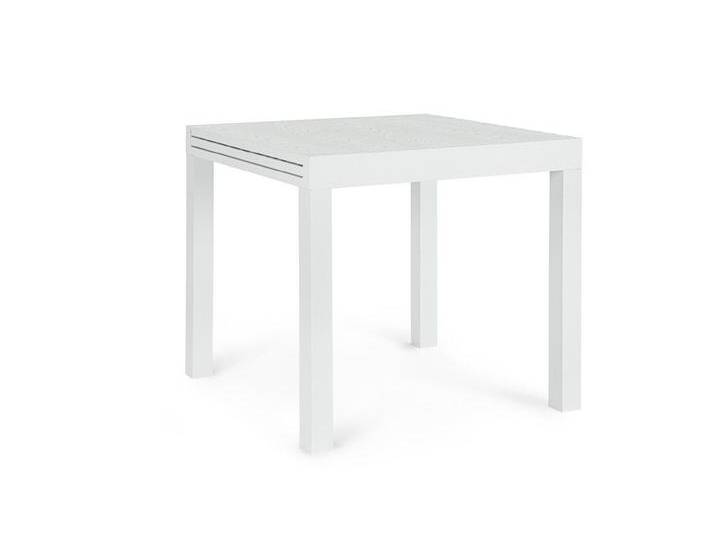 Bizzotto Esstisch Cliv Ausziehbar 80-160x80 cm, Weiß, Ausziehbar: 80-160 cm, weiß, Weiß, Weiß von bizzotto