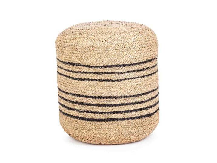 Bizzotto Pouf Ankit aus Jute, Natur, beige schwarz Bizzotto Pouf Ankit aus Jute, Natur, beige schwarz von bizzotto