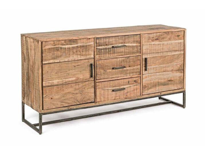 Bizzotto Sideboard Elmer aus Akazienholz, 145 cm, beige, 145 cm von bizzotto