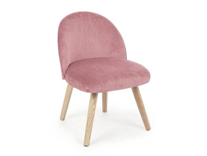 Bizzotto Stuhl Adeline in Samt-Optik, rosa, Rosa Bizzotto Stuhl Adeline in Samt-Optik, rosa, Rosa von bizzotto