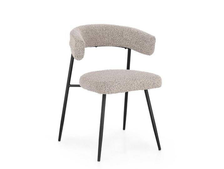 Bizzotto Stuhl Amaia 4er-Set aus Boucle, Grau, grau, Grau, Grau, Rauchfarbe Bizzotto Stuhl Amaia 4er-Set aus Boucle, Grau, grau, Grau, Grau, Rauchfarbe von bizzotto