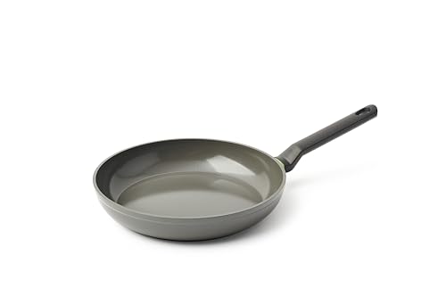 BK Cookware Balans Bratpfanne aus Keramische mit Antihaftbeschichtung, 28 cm, Induktionsgeeigent, PFAS-frei, Backofengeeignet bis 160 °C, Spülmaschinengeeignet, Grau von BK