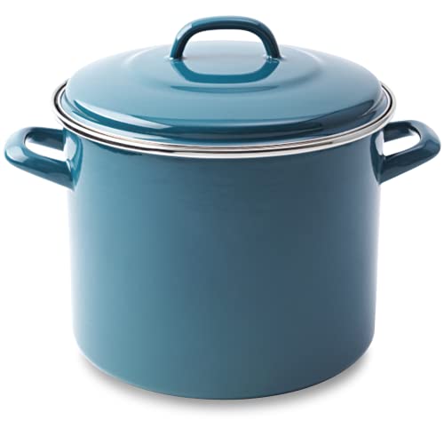 BK Fortalit Induktionsgeeigneter 26cm/3L Dutch Oven Bratentopf mit Deckel, Backofen- und kochfest bis 230C, spülmaschinenfest, PFAS-frei, Petrolblau von BK