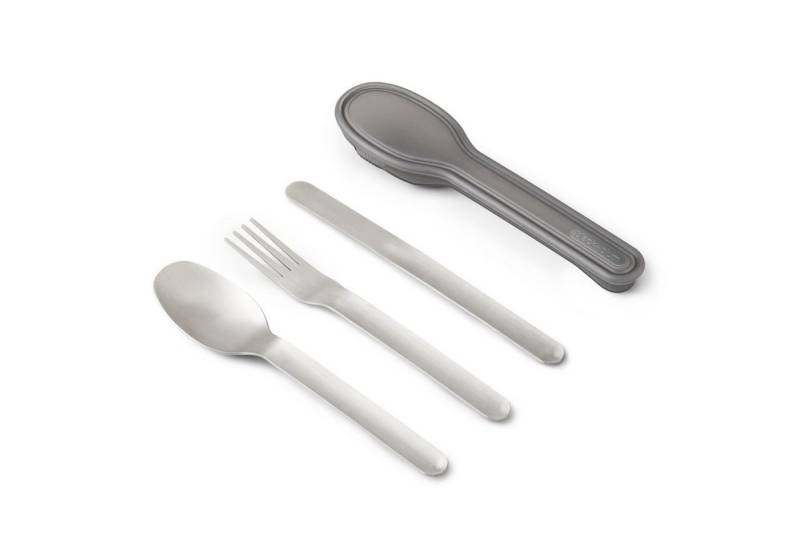 black+blum Besteck-Set To-Go (3-tlg), Edelstahl, Kunststoff von black+blum