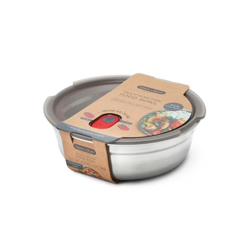 BLACK + BLUM Multifunktions Lunchbox Edelstahl 650ml | 100% auslaufsichere Meal Prep Boxen mit Vakuumverschluss | Edelstahl Brotdose gefrier-, mikrowellen- & backofenfest | BPA frei BLACK + BLUM Multifunktions Lunchbox Edelstahl 650ml | 100% auslaufsichere Meal Prep Boxen mit Vakuumverschluss | Edelstahl Brotdose gefrier-, mikrowellen- & backofenfest | BPA frei von BLACK + BLUM