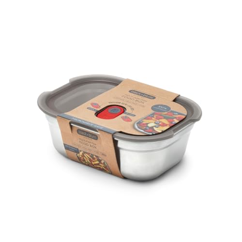 BLACK + BLUM Multifunktions Lunchbox Edelstahl 600ml | 100% auslaufsichere Meal Prep Boxen mit Vakuumverschluss | Edelstahl Brotdose gefrier-, mikrowellen- & backofenfest | BPA frei BLACK + BLUM Multifunktions Lunchbox Edelstahl 600ml | 100% auslaufsichere Meal Prep Boxen mit Vakuumverschluss | Edelstahl Brotdose gefrier-, mikrowellen- & backofenfest | BPA frei von BLACK + BLUM