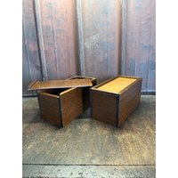 Hochwertige Vintage Holzkästchen Mit Deckel von blackpeacockvintage