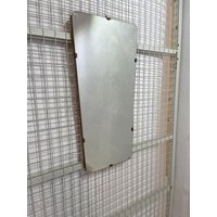 Schlichter Midcentury Spiegel Schlichter Midcentury Spiegel von blackpeacockvintage