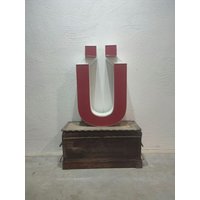 Vintage Leuchtbuchstabe Ü von blackpeacockvintage