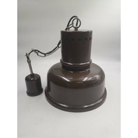 Vintage Metallhängelampe von blackpeacockvintage