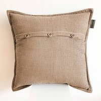 Dekokissen Mit Waffelmuster - Latte Macchiato Dekokissen Mit Waffelmuster - Latte Macchiato von blanketino