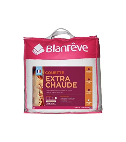 BLANREVE Extra warme Mikrofaser-Bettdecke - 240 x 260 cm - Wei� von blanrêve