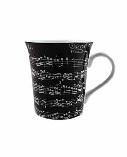 Tasse Vivaldi (schwarz) schönes Geschenk für Musiker von blasmusik-shop