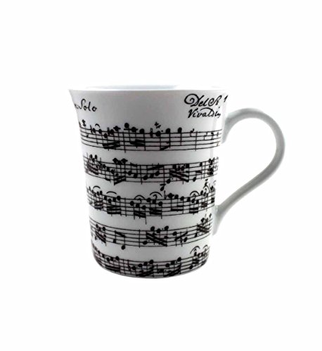Tasse Vivaldi (weiß) schönes Geschenk für Musiker von blasmusik-shop
