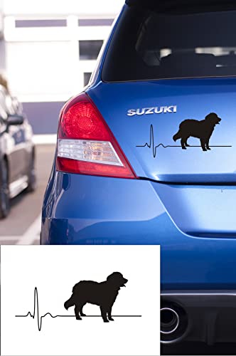Autoaufkleber: 'Berner_Sennenhund' - Hundeaufkleber, Aufkleber (Weiß - 200 mm x 90 mm) von blattwerk-design
