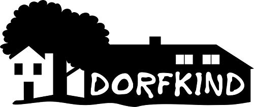 Autoaufkleber: Dorfkind – Heimat 200 mm x 90 mm, weiß von blattwerk-design