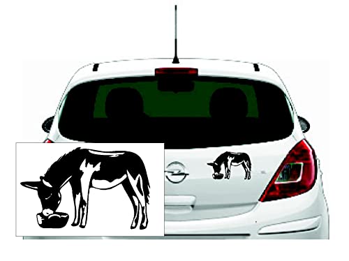 Autoaufkleber: 'Esel - Maultier' (Silber - 155 mm x 100 mm) von blattwerk-design