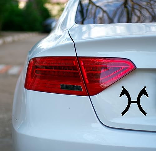 Autoaufkleber: 'Hannoveraner - Brandzeichen' - KFZ-Aufkleber, Aufkleber Pferdebrandzeichen (Silber - 80 mm x 80 mm) von blattwerk-design