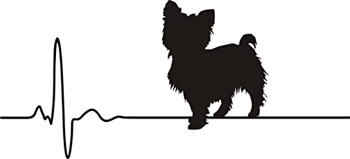 Autoaufkleber: 'Yorkshire_Terrier' - Hundeaufkleber, Aufkleber (Weiß - 200 mm x 90 mm) von blattwerk-design