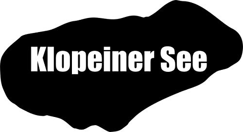 KFZ Aufkleber: 'Klopeiner See' Österreich, Kärnten//Autoaufkleber (Grau - 180 mm x 100 mm) von blattwerk-design