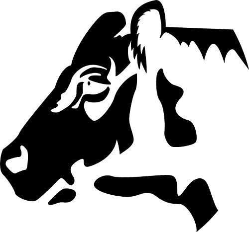 Kuh – Rind - Landwirtschaft //Autoaufkleber /230 mm x 210 mm, weiß von blattwerk-design