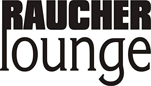 Wandtattoo – RAUCHERLOUNGE – Dekoration – Raucherbereich // Farb- und Größenwahl (Schwarz - 450 mm x 260 mm) von blattwerk-design