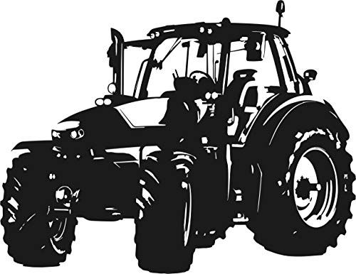 Wandtattoo: Traktor 4 – Traktor, Traktoren, Ackerschlepper //Farb- und Größenwahl, Wandaufkleber (Dunkelgrün - 450 mm x 350 mm) von blattwerk-design