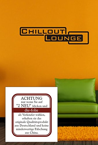 blattwerk-design Chillout Lounge Wandfolie Schwarz von blattwerk-design