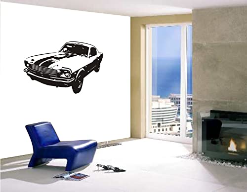 blattwerk-design Ford Mustang - Wandtattoo - Mustang - Auto - T5 - Verschiedene Größen und Farben (M080 Braun, 740 mm x 450 mm) von blattwerk-design