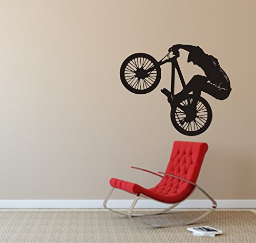 blattwerk-design WANDTATTOO - Dirt-Bike - Fahrrad - Sport Größen (770 mm x 600 mm, Weiß) von blattwerk-design