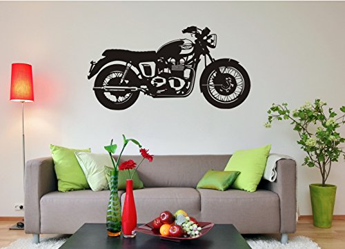 blattwerk-design Wandtattoo - Motorrad (1160 mm x 600 mm, M082 Beige) von blattwerk-design