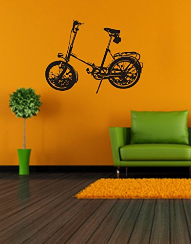 blattwerk-design Wandtattoo- Wandaufkleber: Klapprad - MIFA - Faltrad - Fahrrad - Kult - DDR//Farb- und Größenwahl (450 mm x 340 mm, Grün) von blattwerk-design