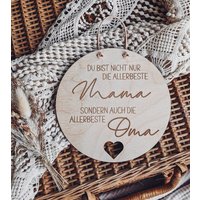 Holzschild - Allerbeste Mama Oma | Geschenk Muttertag Muttertagsgeschenk Geschenkidee von blaubeerbaum
