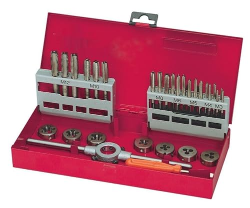 31-teiliges Gewindewerkzeug-Set mit verschiedenen Größen und Adaptern, ideal für Reparaturen und mechanische Montage. von Blendend