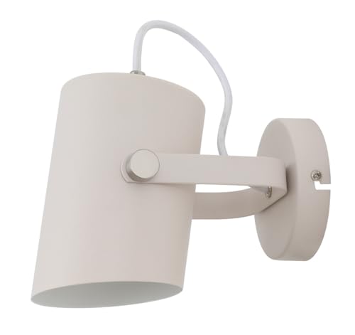 E27 Wandleuchte mit weißem Textilkabel, ideal für Allgemeinbeleuchtung und Innendekoration. von Blendend