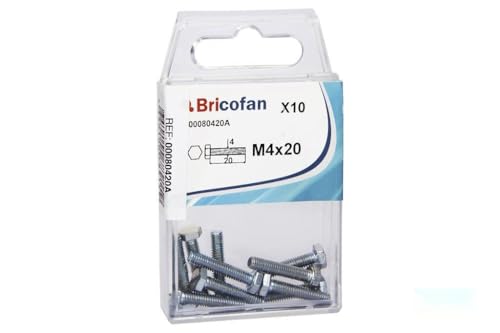 Schraube – Schraube Typ BL, Maße M-5 x 20, hergestellt nach DIN-933, erhältlich in einer Packung mit 12 Stück, ideal für robuste Verbindungen. Schraube – Schraube Typ BL, Maße M-5 x 20, hergestellt nach DIN-933, erhältlich in einer Packung mit 12 Stück, ideal für robuste Verbindungen. von blendend