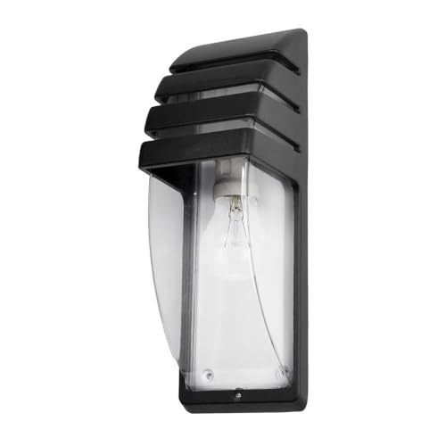 blendend Außenleuchte, schwarz, IP44, 1 x E27, 35 x 12 x 12 cm, ideal für die Beleuchtung von Gärten und Eingängen, wetterfest. von blendend