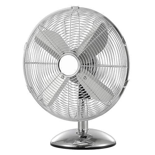 blendend Tischventilator, 50 W, 3 Geschwindigkeiten, 43 cm Durchmesser, oszillierend, ideal zum Auffrischen kleiner Räume und zur Verbesserung der Luftzirkulation. von Blendend