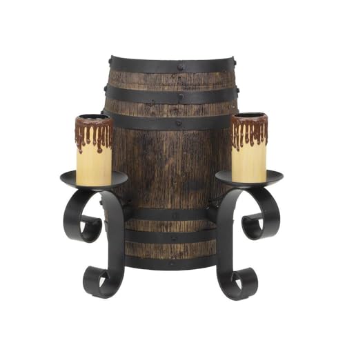 blendend Wandfass, 2 x E27, Farbe: Schwarz und Braun, Maße: 29 x 27 x 16 cm, ideal für dekorative Beleuchtung im Innenbereich. von Blendend