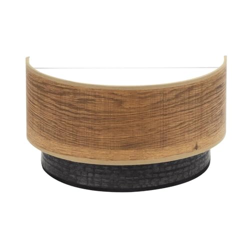 blendend Wandleuchte Typ Colet E27 in Schwarz und dunkles Holz, Maße 17 x 30 x 15 cm, ideal zum Dekorieren und Beleuchten im Innenbereich. von blendend