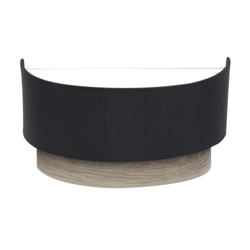 blendend Wandleuchte in Schwarz und grauem Holz, 15 x 30 x 16 cm, ideal zur Beleuchtung von Räumen und zur Schaffung einer gemütlichen Atmosphäre. blendend Wandleuchte in Schwarz und grauem Holz, 15 x 30 x 16 cm, ideal zur Beleuchtung von Räumen und zur Schaffung einer gemütlichen Atmosphäre. von Blendend