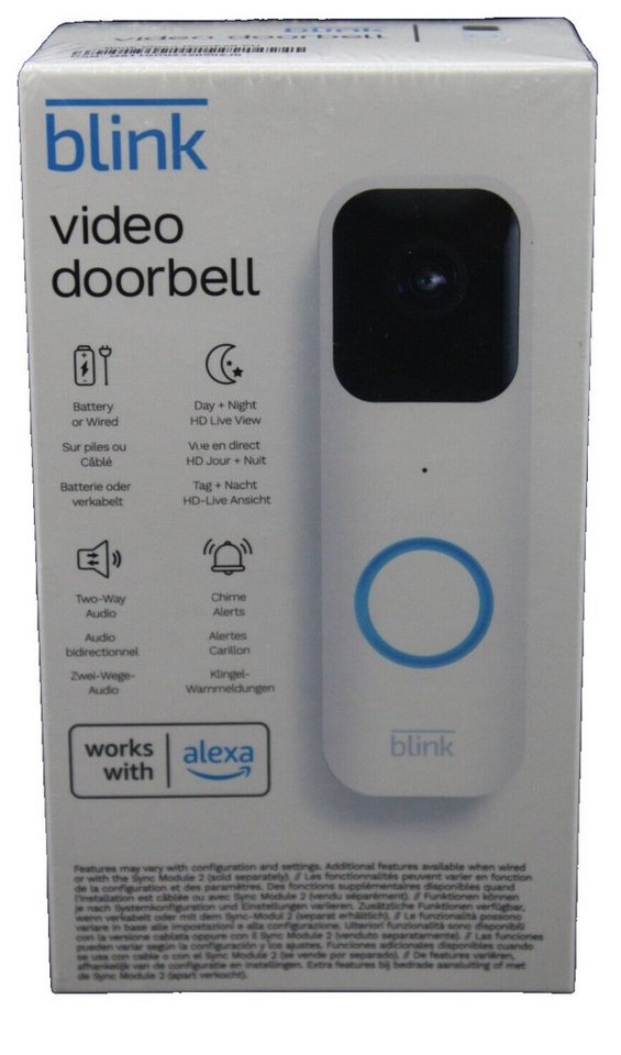 blink Smart Home Türklingel Video Doorbell (Außenbereich, Innenbereich, Set, mit Mikrofon) von blink