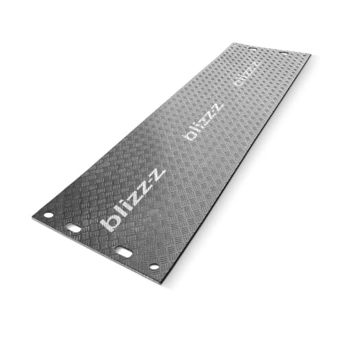 blizz-z Bodenschutzplatte flex Maße: 1 m x 2 m x 20 mm (4 Stück) | Baggermatraze, Überfahrplatten bis 50 Tonnen Last | für Baustellen | Made in EU von blizz-z