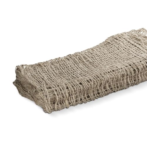 blizz-z Böschungsgewebe Jute Matte 1,22 m x 50 m (250g/m²) Maschenweite 10 x10 mm | Erosionschutzmatte, Uferböschungsmatte von blizz-z