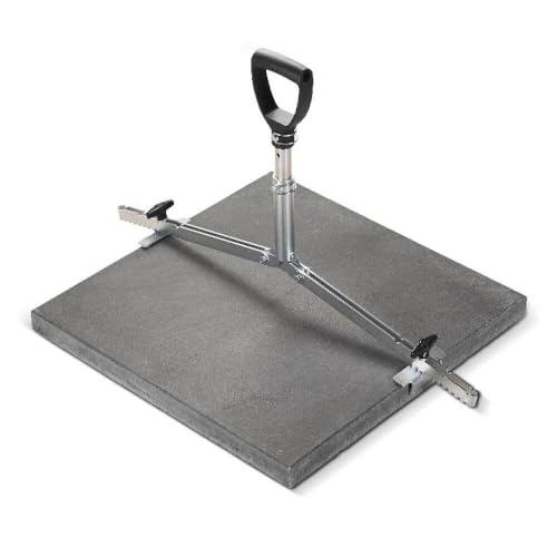 blizz-z Ergo-Plattenheber mit verstellbaren Teleskopgriff (Spannweite: 300 mm - 620 mm) | Tragkraft bis 60 kg | Verlegen von schwerer großformatiger Platten | Made in Germany von blizz-z