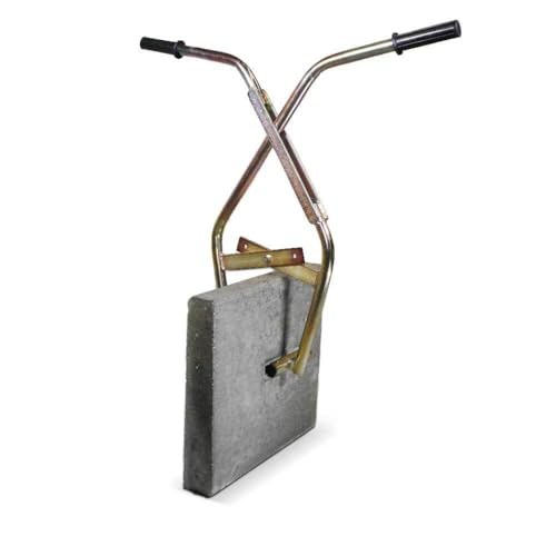 blizz-z Profi Bordsteinzange Tragkraft bis 80 kg, Spannweite: 350 mm | Bordsteinträger, Versetzzange zum Transport von Steinen, Stämmen und Rohren | Made in EU (Bordsteinzange) von blizz-z