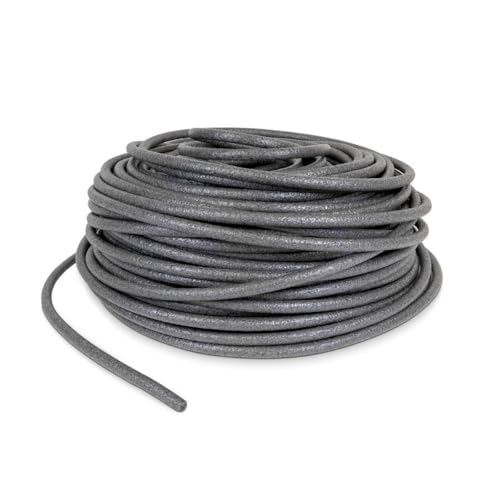 blizz-z Profi PE-Rundschnur rund Ø 8 mm Länge: 100 m grau | Dichtschnur für Fugen Fugenfüllprofil Dichtband Füllschnur Schlauchdichtung aus Polyethylen (PE) Made in Germany (Länge: 100 m, Ø 8 mm) von blizz-z