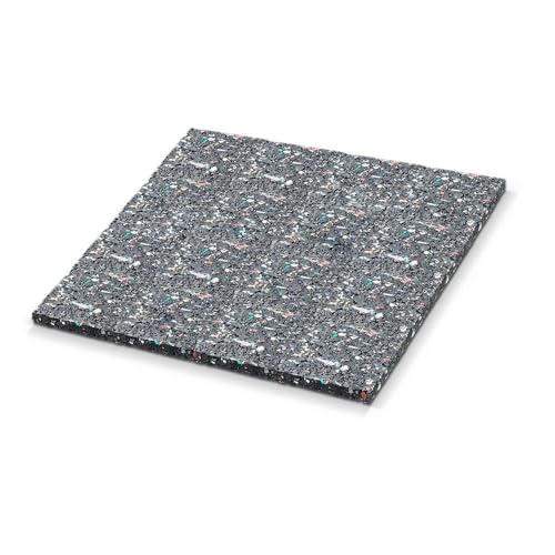 blizz-z Terrassen-Pad L: 250 mm x B: 250 mm, Stärke 8 mm (25 Stück) | trittschalldämmende Unterlagepads für Terrassen, Balkon Unterkonstruktion aus Gummi-Granulat | Made in Germany von blizz-z