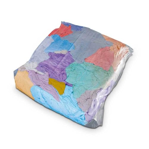 blizz-z Trikot-Putzlappen bunt (10 kg) | Wiederverwendbare Baumwoll Reinigungstücher (gewaschen) | Made in Germany von blizz-z