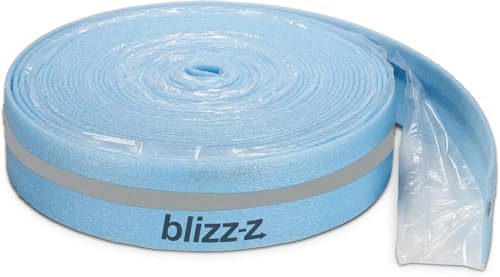 blizz-z protect Estrich-Randdämmstreifen mit Anschlussfolie (selbstklebend) | 50 m x 8 mm x 100 mm (1 Rolle) | für Estrich, Boden, Fußbodenheizung | Polyethylen blizz-z protect Estrich-Randdämmstreifen mit Anschlussfolie (selbstklebend) | 50 m x 8 mm x 100 mm (1 Rolle) | für Estrich, Boden, Fußbodenheizung | Polyethylen von blizz-z